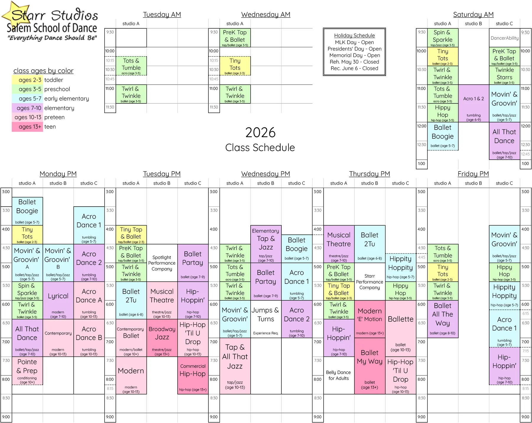 Fun Dance Classes for Kids, Toddlers and Teens in Salem, Oregon