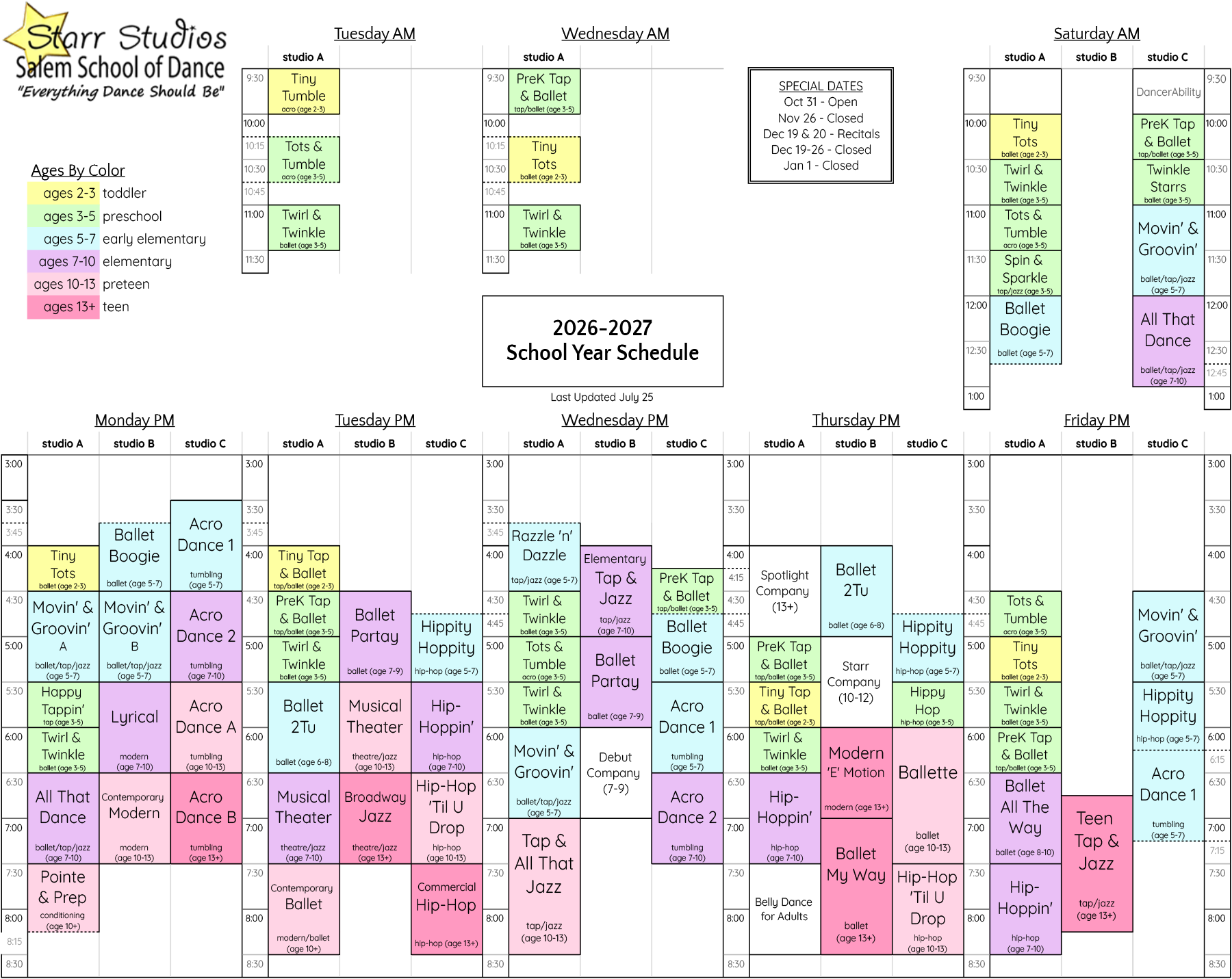 Fun Dance Classes for Kids, Toddlers and Teens in Salem, Oregon
