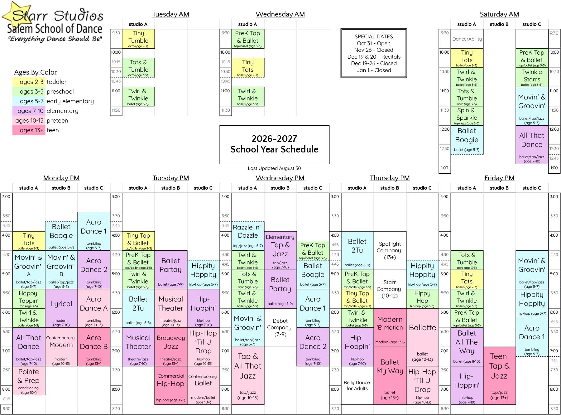 Fun Dance Classes for Kids, Toddlers and Teens in Salem, Oregon