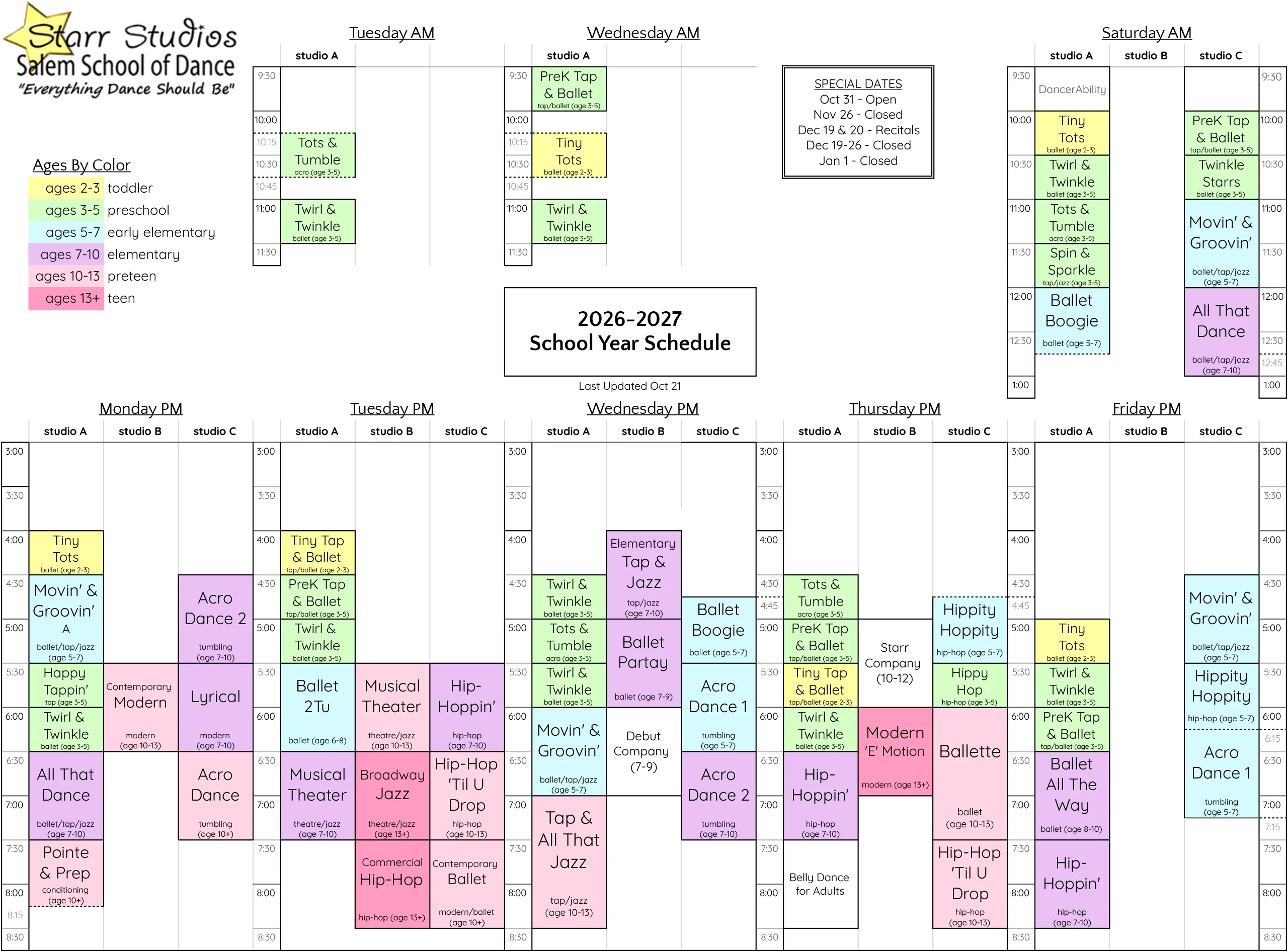 Fun Dance Classes for Kids, Toddlers and Teens in Salem, Oregon